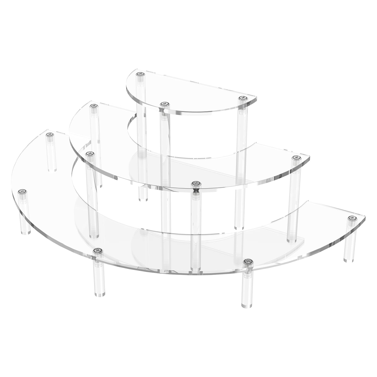 MAYCREATE® 3 Tier Acrylic Display Risers MAYCREATE® 3 Tier Acrylic Display Risers